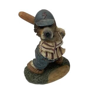 Cornerstone Creations Dog with Baseball Bat Resin Figurine 2000